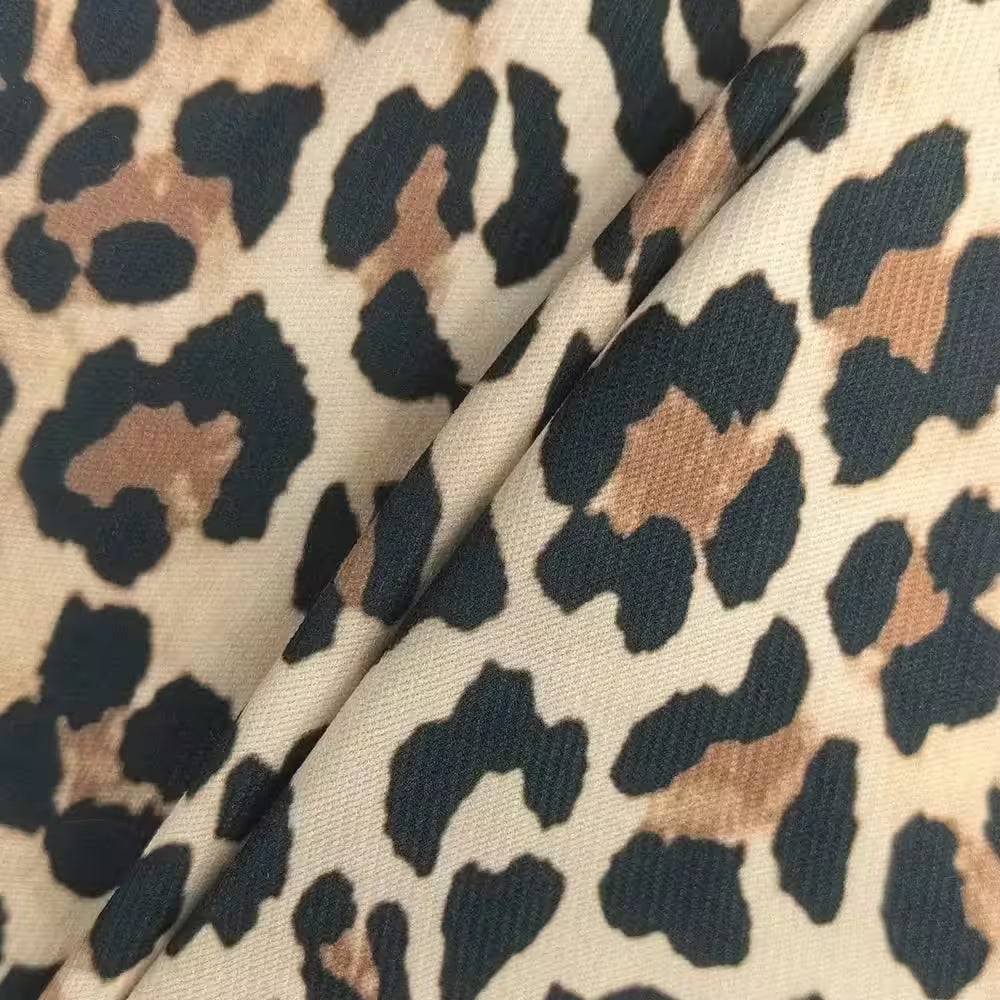 Jackets Fashion Decent Zipper Leopard Print Long Sleeve - Additional View 5