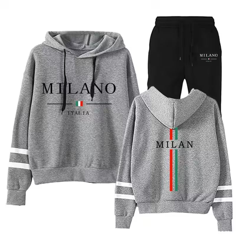 Tracksuit Hooded Sweatshirts Casual Sports - Additional View 5