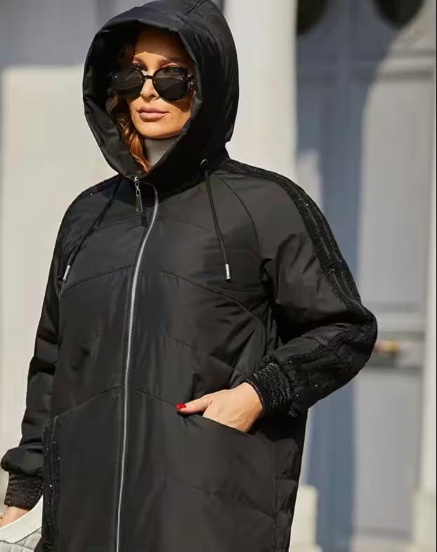 Spring Parkas Plus Size Padded Coats - Additional View 3