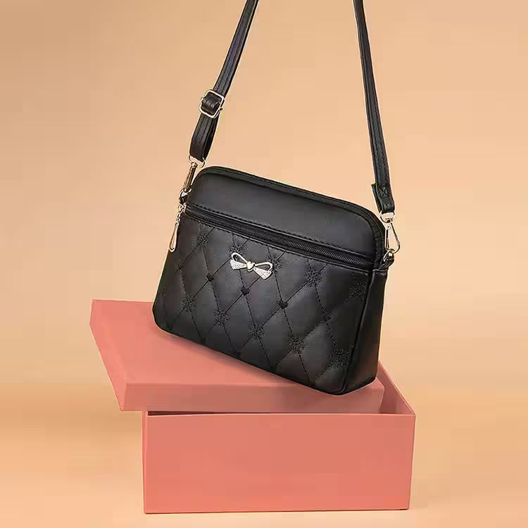 Crossbody-purse-female-leather-black-handbag-small-messenger - Additional View 8