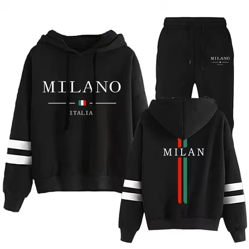 Tracksuit Hooded Sweatshirts Casual Sports - Additional View 2