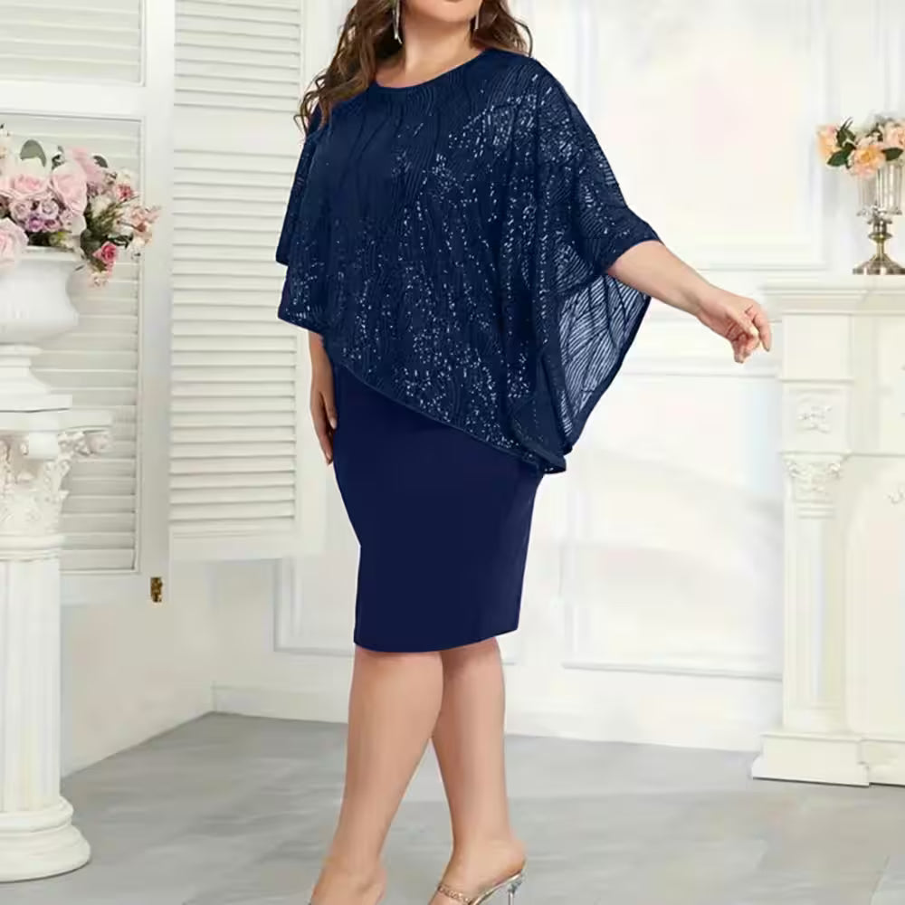Plus Size Elegant Dress Evening Formal - Women's Fashion - View 3