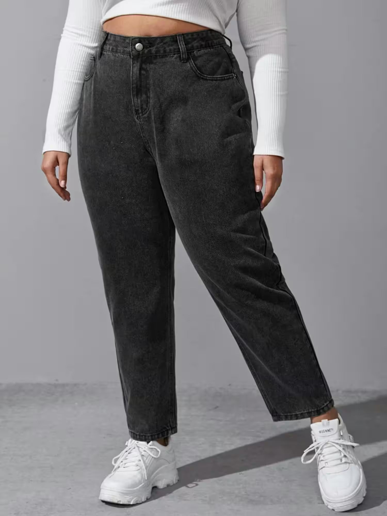 Plus Size Washing loose stretchy pant - Additional View 4