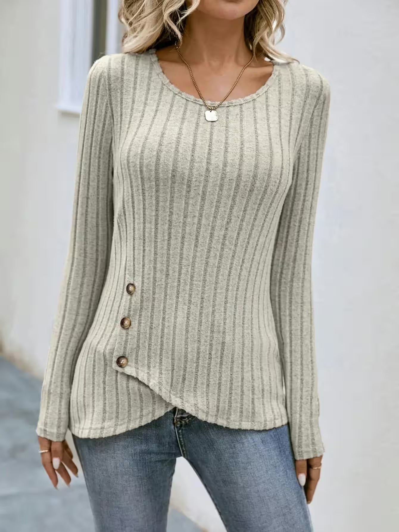 T-shirt Long-sleeved Casual Street Style Pullover - Additional View 2