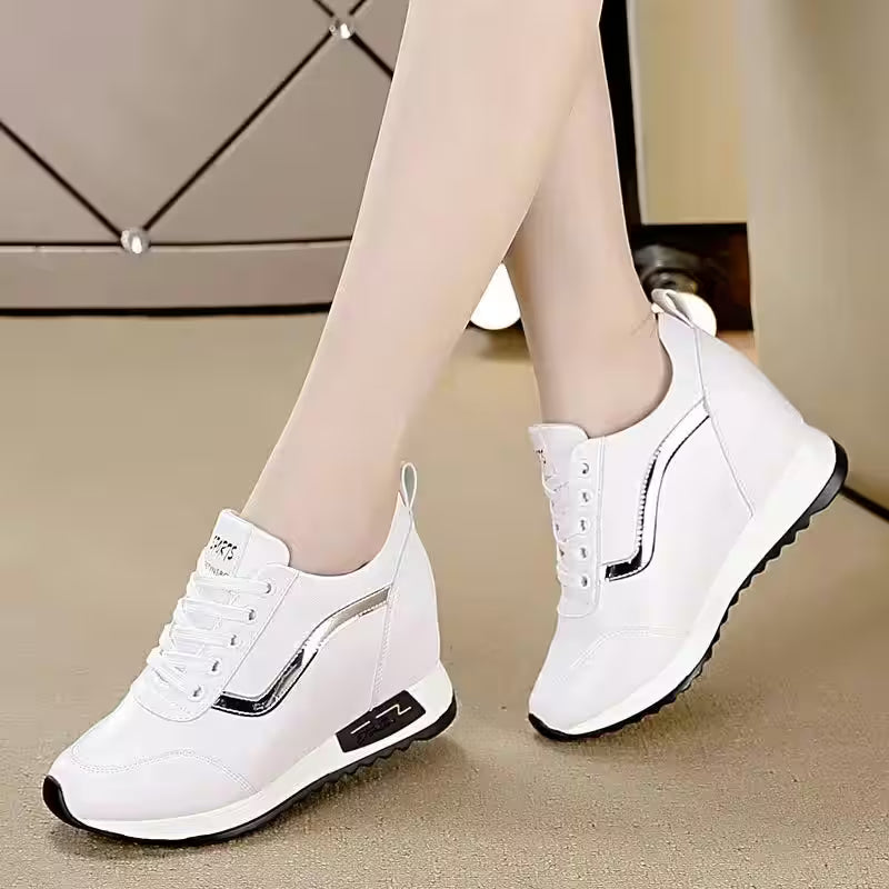 Shoes Style White Autumn New Wedges Casual Sneakers - Additional View 5