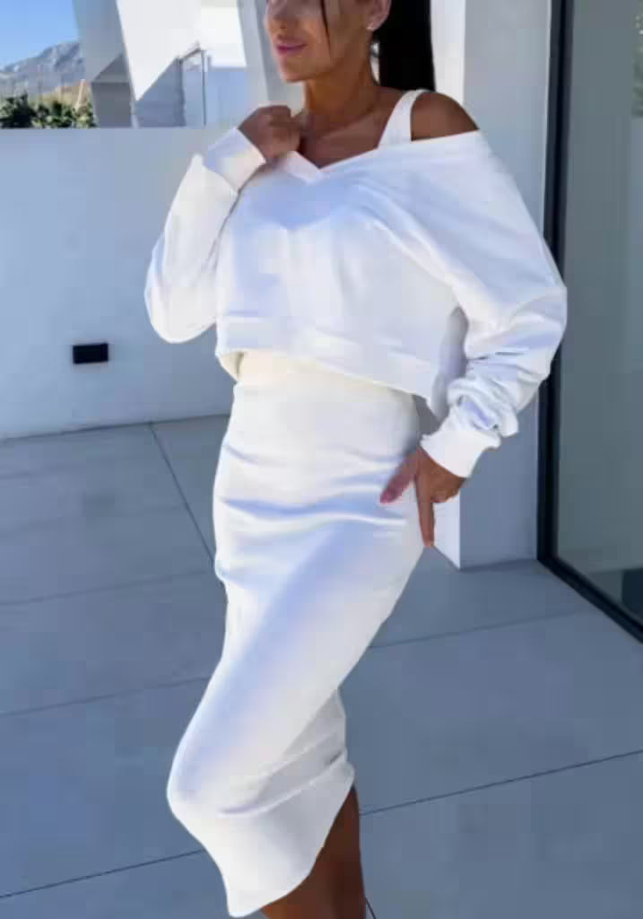 Fashion two piece Set Knit Dress - Additional View 9
