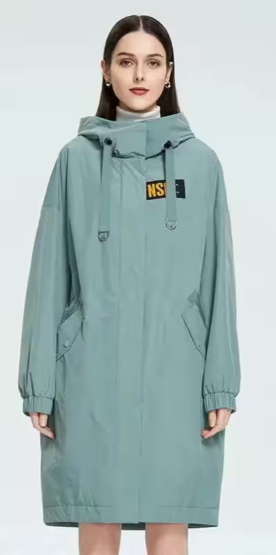 Plus Size Spring Autumn Trench Coat - Additional View 7
