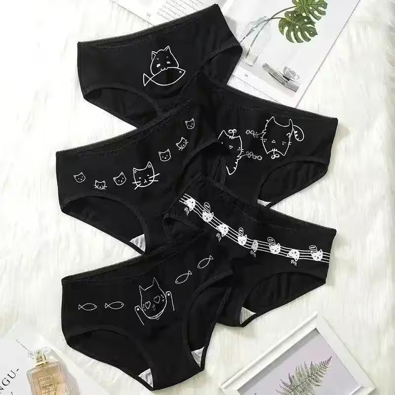 5Pcs/set Cotton Cartoon Cute Panties Girls' Short - Additional View 30