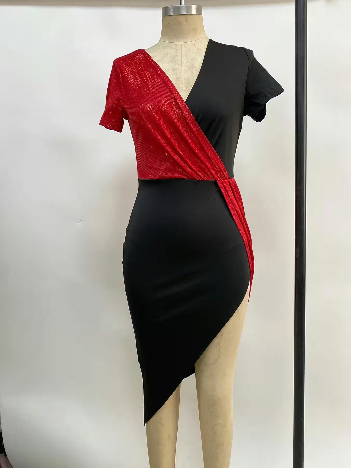 Skirt short-sleeved waist dress - Additional View 4