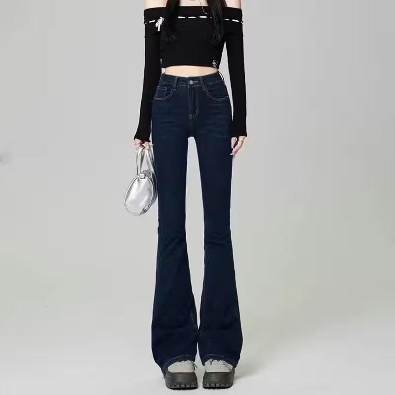 Flare Jeans Fashion Light Blue, Black - Additional View 9