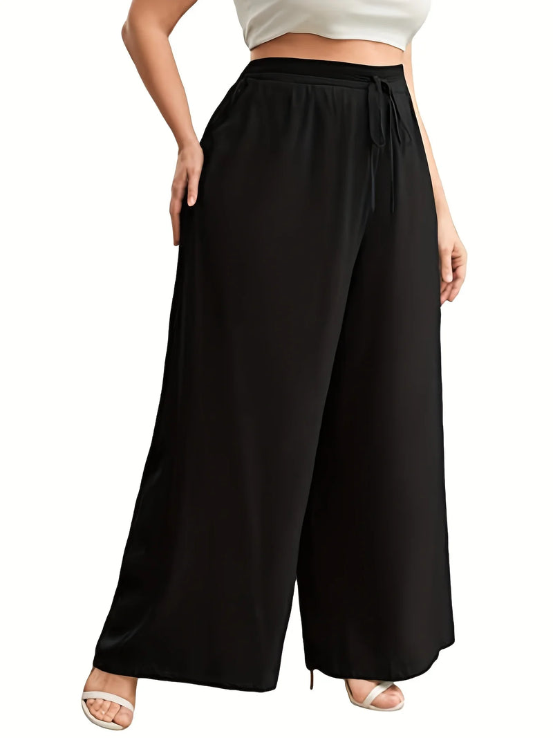 Plus size British street fashion style loose trousers