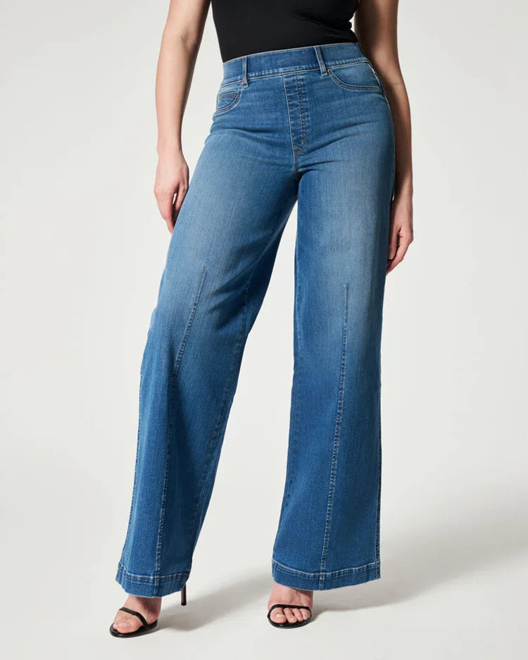High Stretch Elastic Waist Jeans - Additional View 2