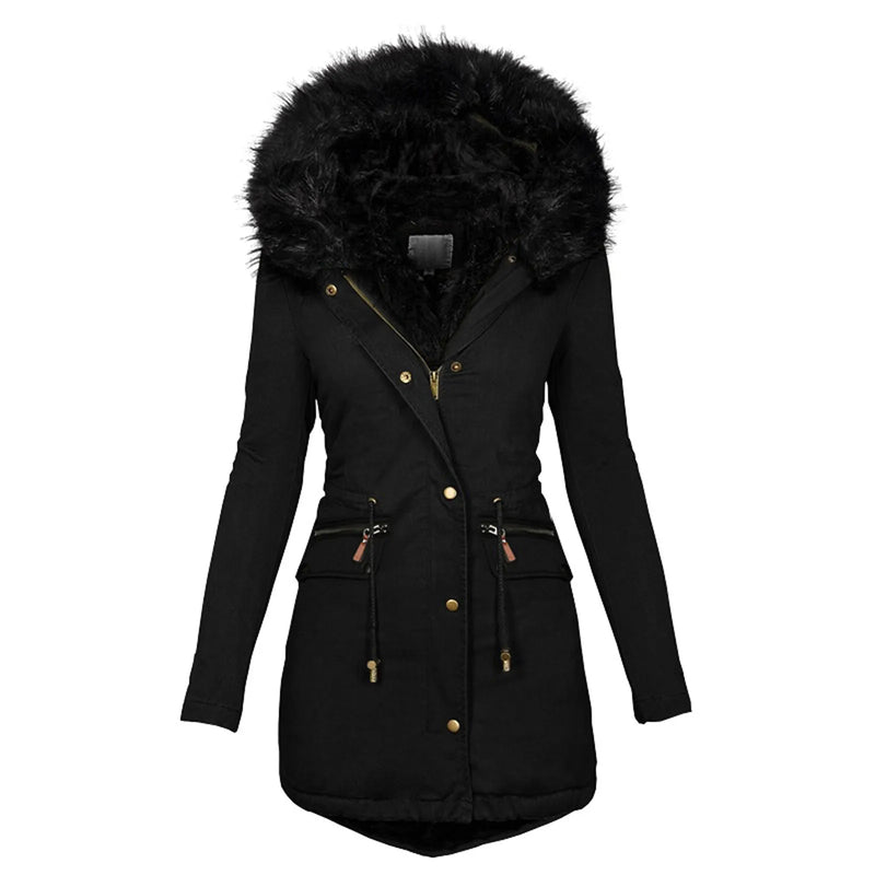Fashion Jacket Velvet Parka Winter
