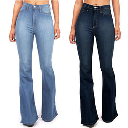 Flare jeans High Waist  Zipper Fly Skinny