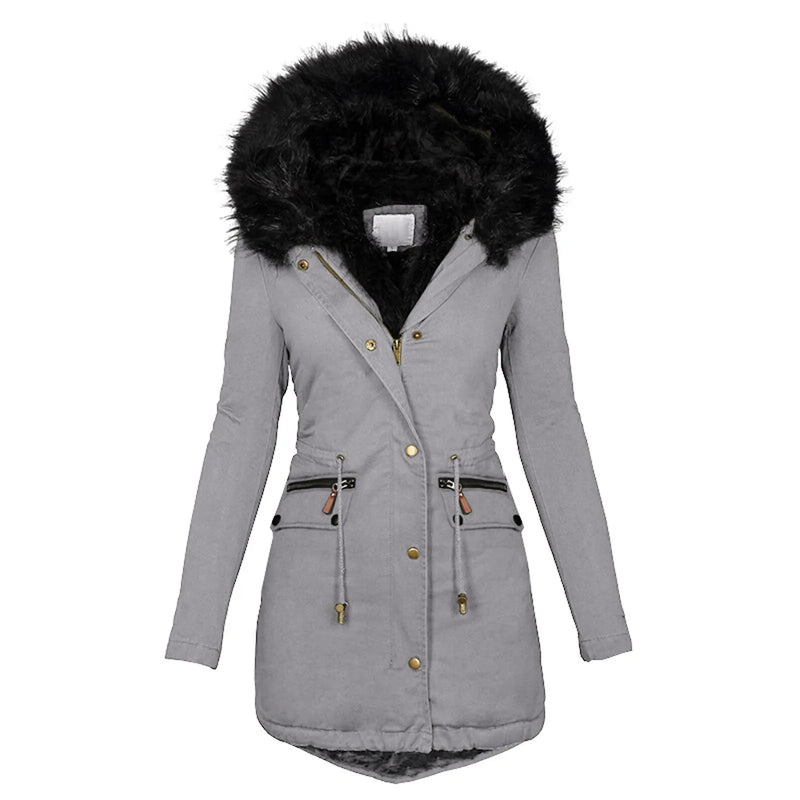 Fashion Jacket Velvet Parka Winter