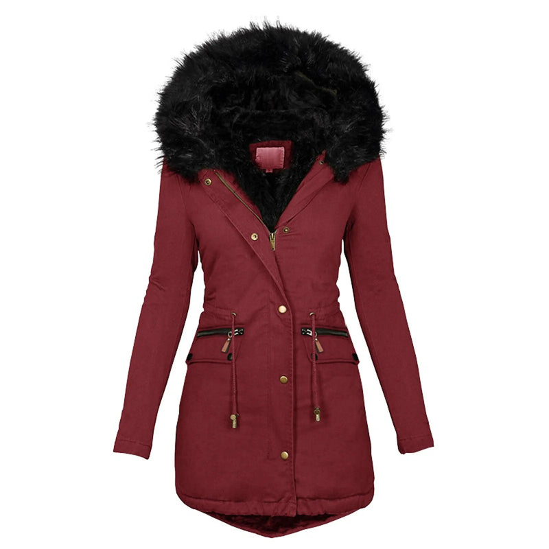 Fashion Jacket Velvet Parka Winter