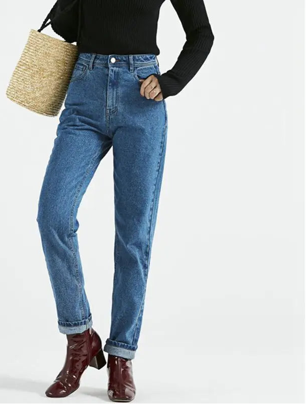 Jeans Black Pencil Casual, Pants Light Blue
