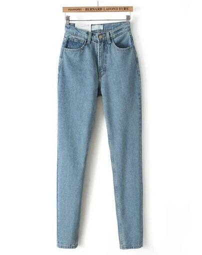 Jeans Black Pencil Casual, Pants Light Blue