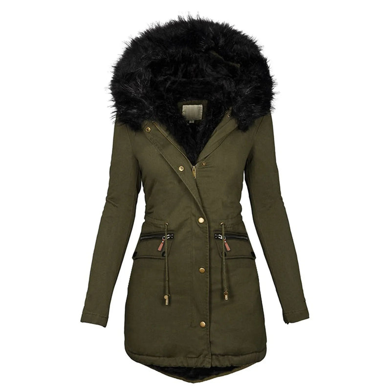 Fashion Jacket Velvet Parka Winter
