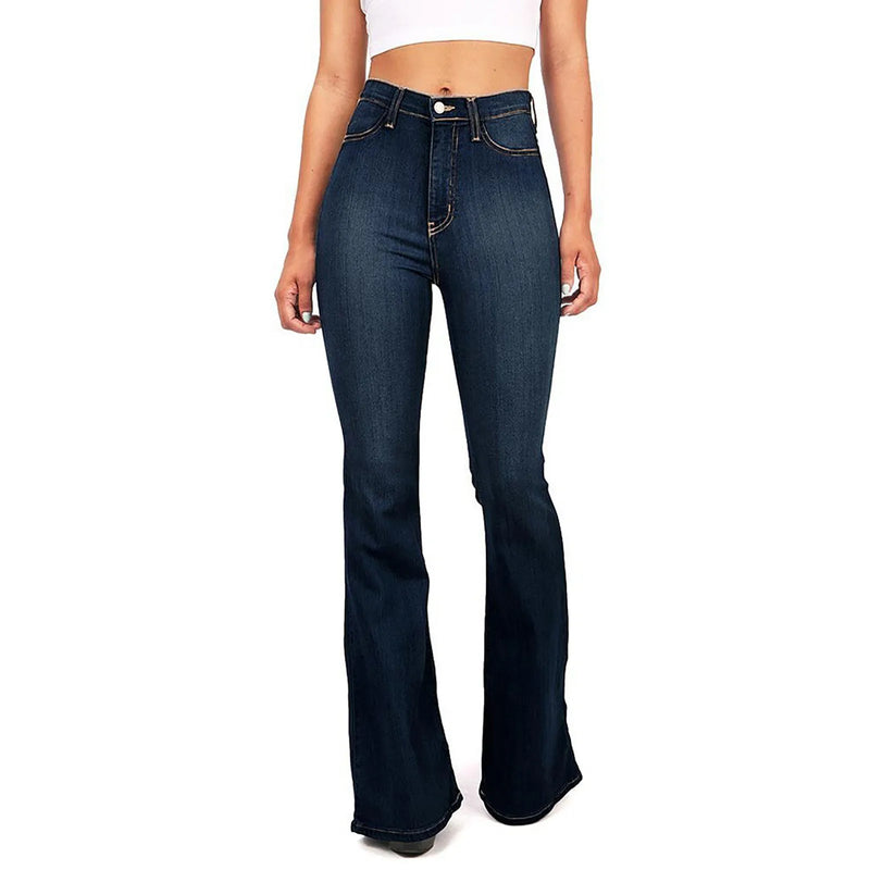 Flare jeans High Waist  Zipper Fly Skinny