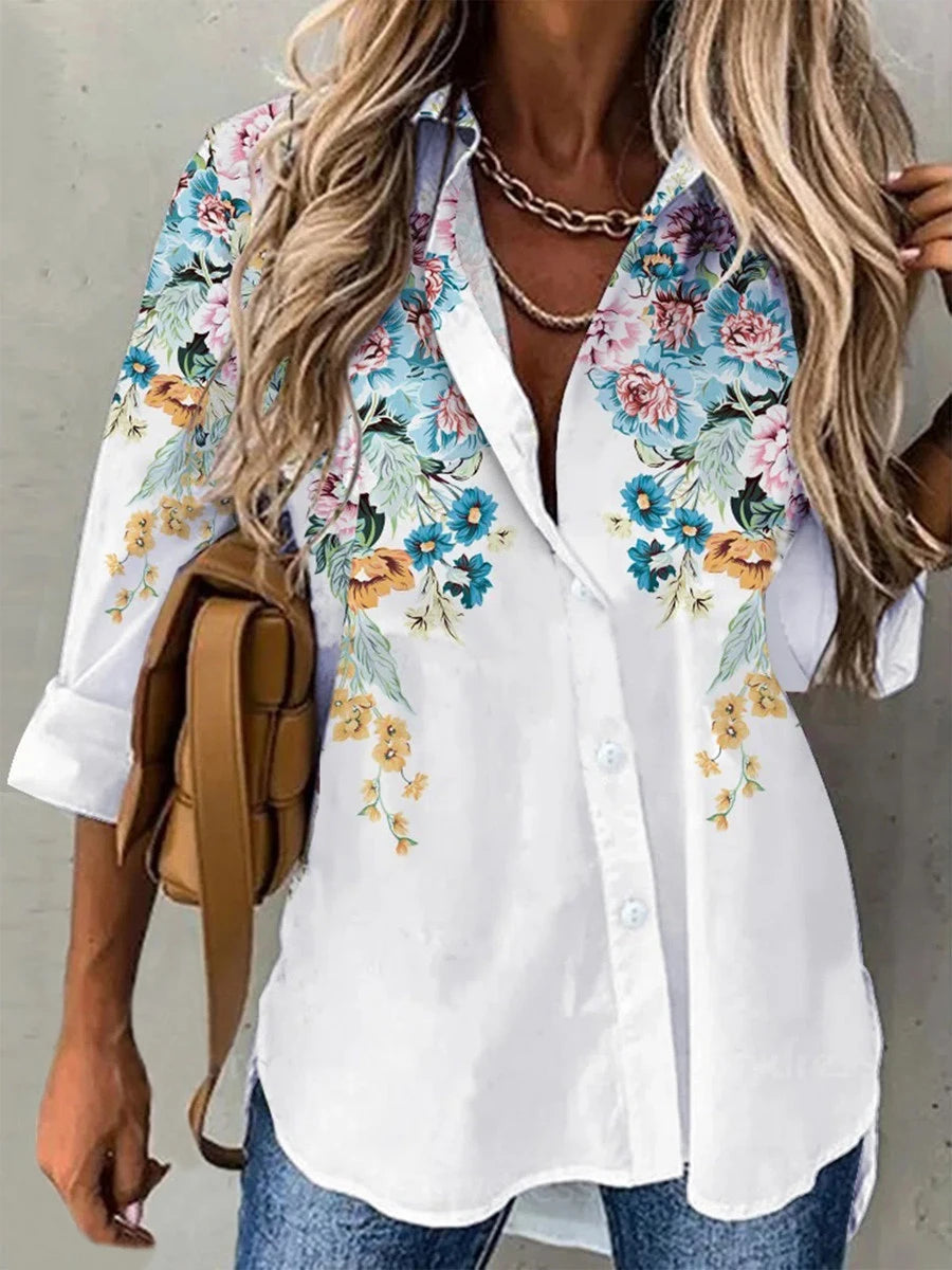 Shirt Long Sleeve - Women's Fashion - View 3