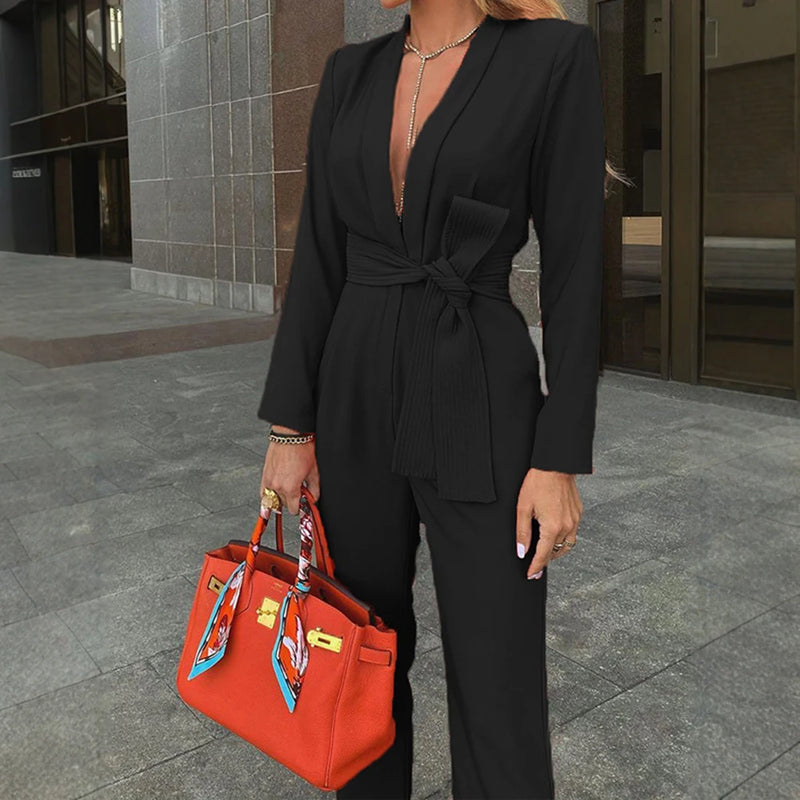 Jumpsuits All Season French Minimalist Nipped