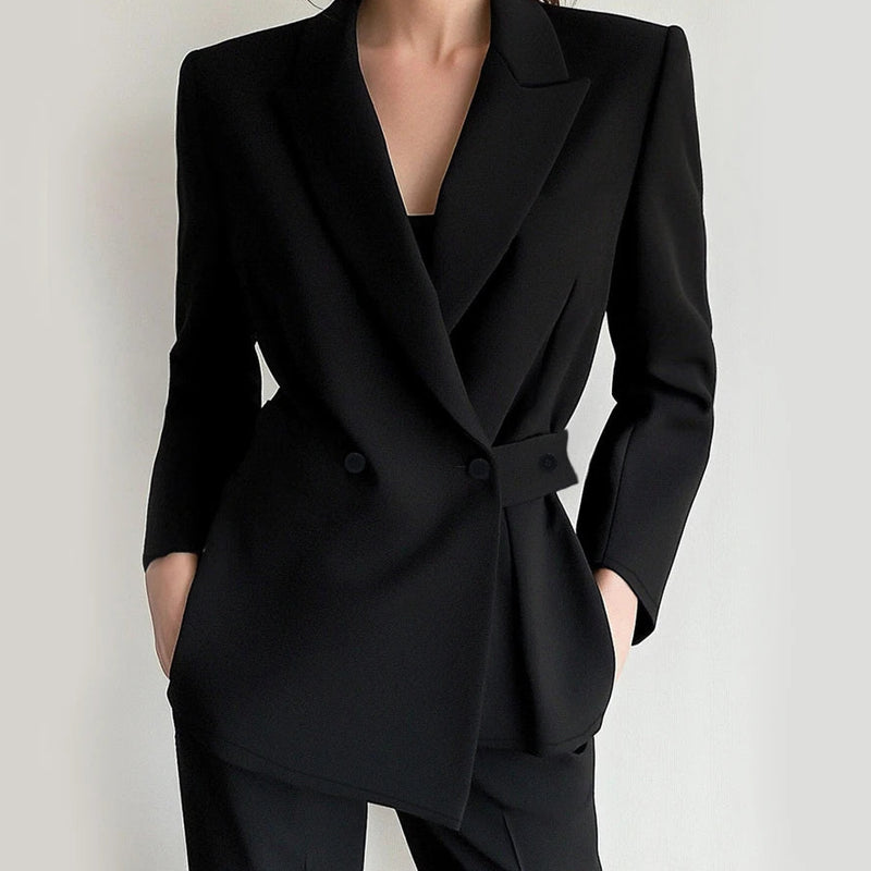 Long Sleeve Shawl Collar Office Lady Blazers