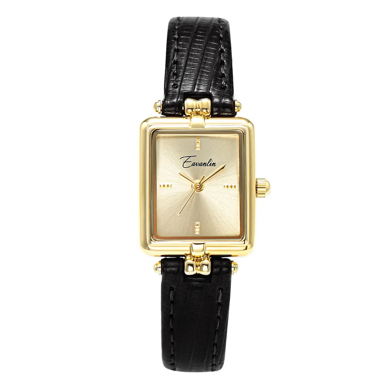 Watch Elegant Square Luxury Watch Belt Quartz