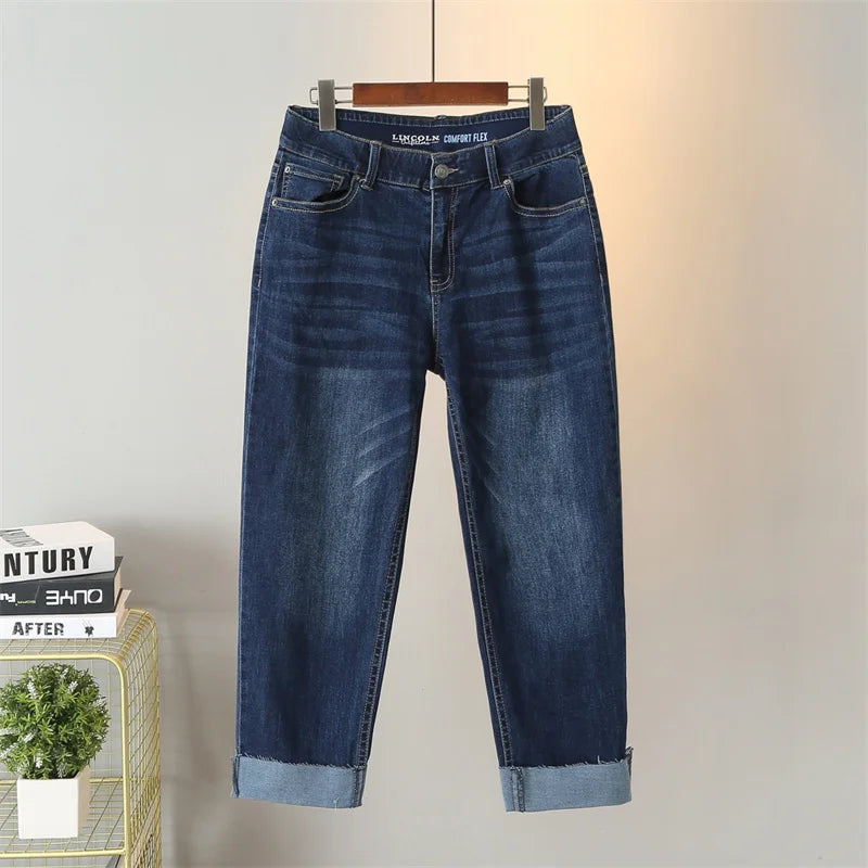 Straight Pants Crimping Casual Pants Plus Size 7xl