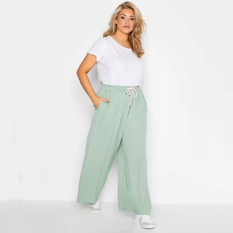 Dresses - Plus Size Elastic Waist Elegant Straight 4XL 5XL