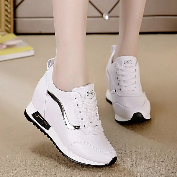 Shoes Style White Autumn New Wedges Casual Sneakers