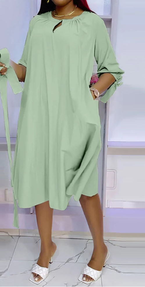 Plus Size Elegant Fashion Midi Dress