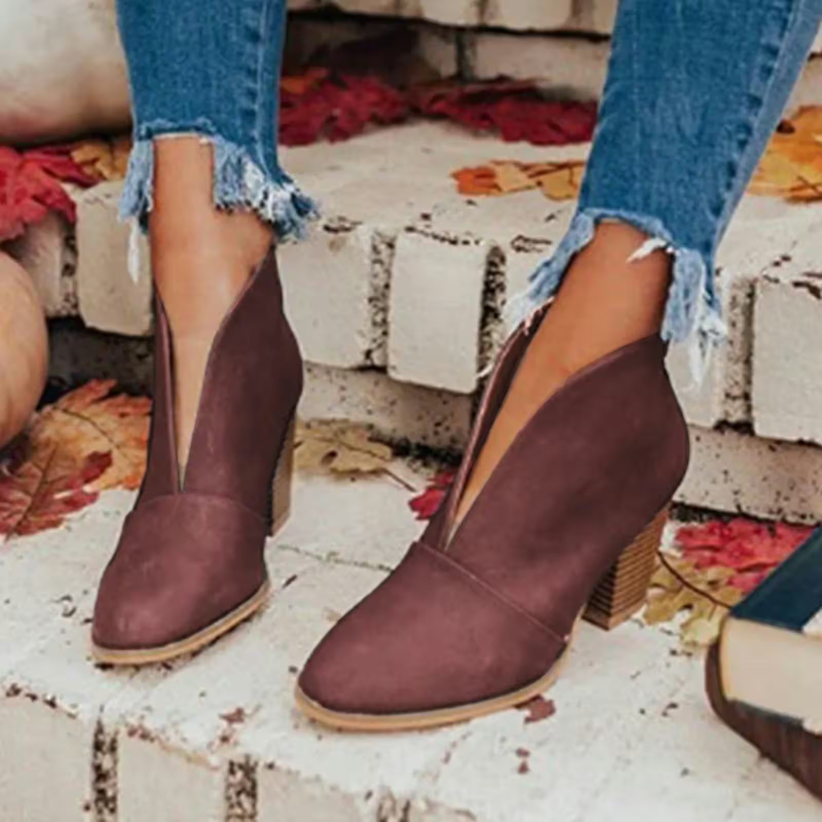 Leather Short Boots Temperament elegant flat - Additional View 7