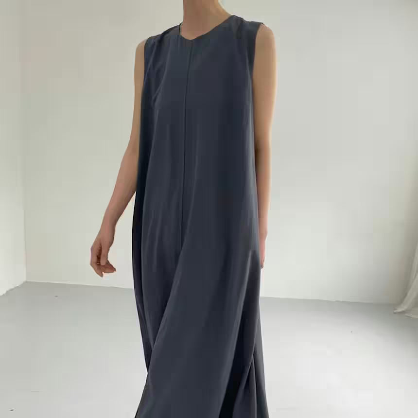 Maxi Dress with Pockets – Elegant Sleeveless Loose Summer Dress for Women - Women's Fashion - View 3