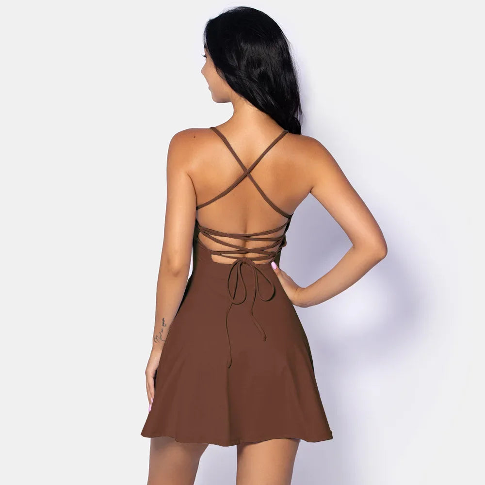 Sleeveless Athletic Skirt with Pockets | Summer Sportswear