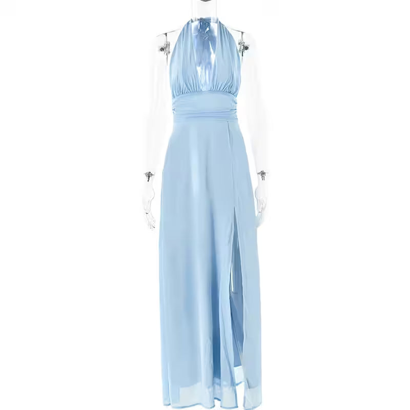 Party Dress Clothing Solid Color Mounted V-neck - Additional View 8
