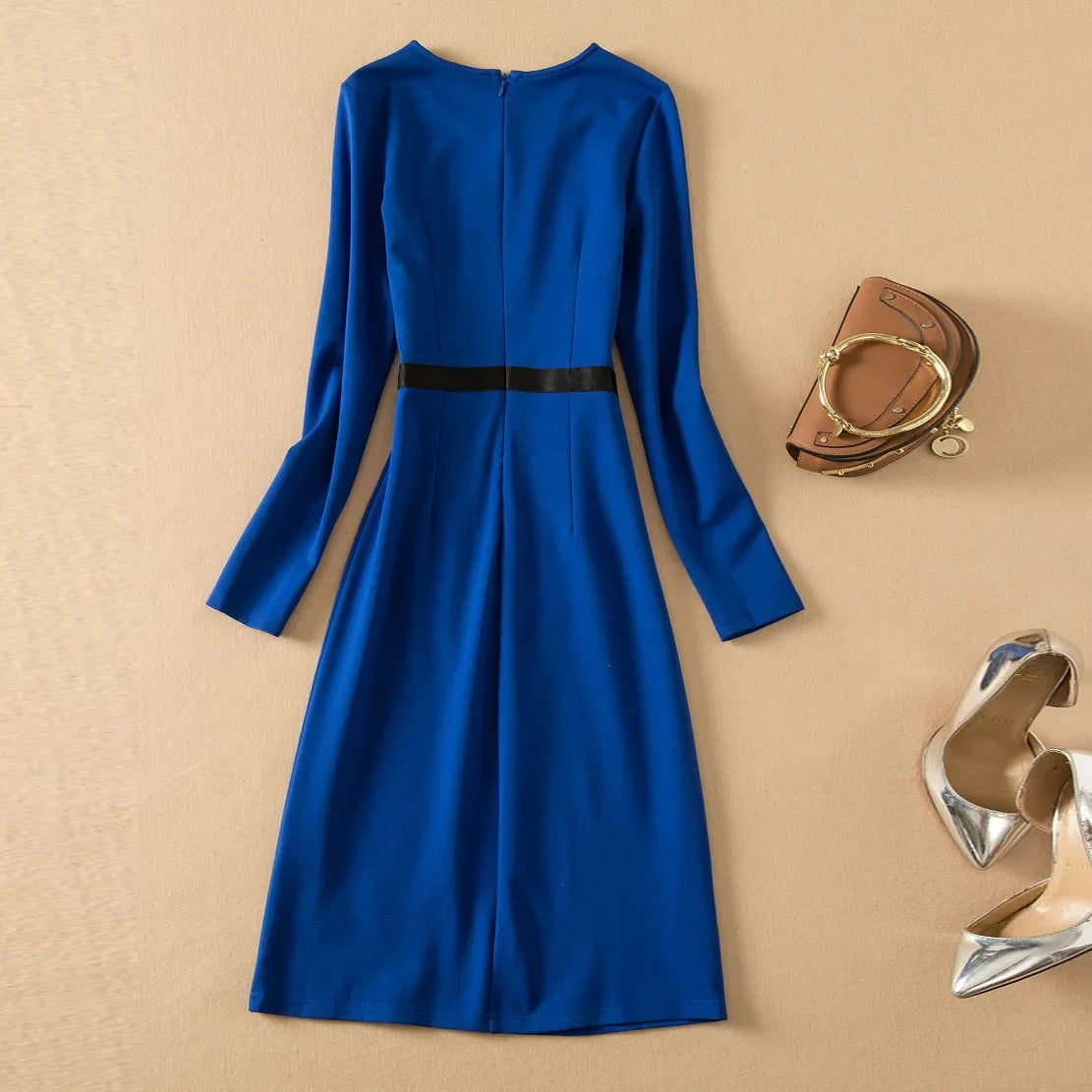 Dress Spring New Style Clothing Round Neck - Additional View 3