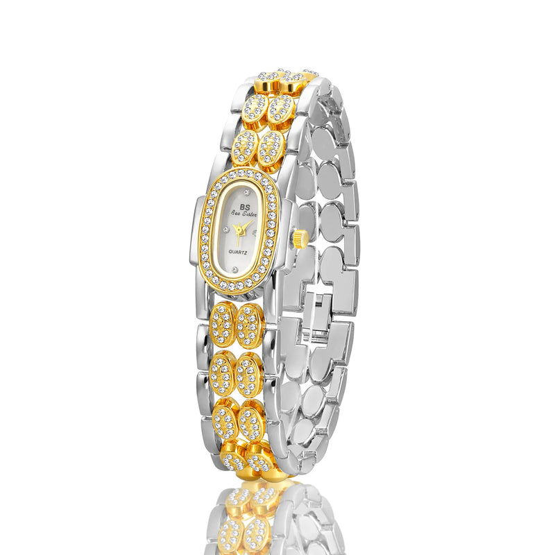 Watches  Luxury Diamond Quartz Gold Bracelet