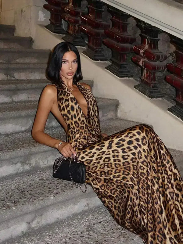 Leopard Print Dress Summer fashion