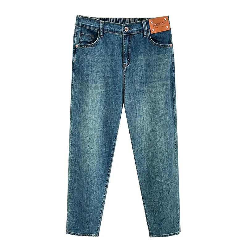 Jeans Casual Fashion Plus Size, Autumn, 100kg