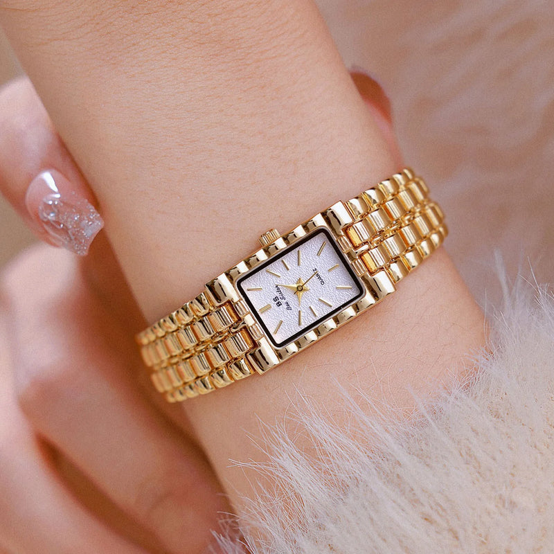 Light Luxury Retro Gold Rectangle Classic Watches