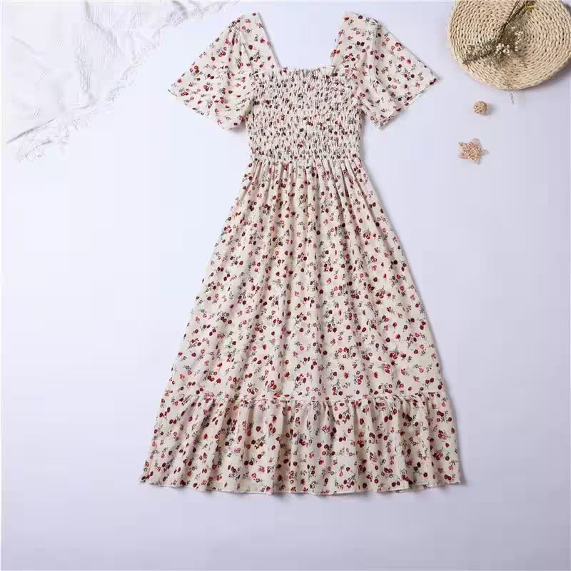 Spring Summer Chiffon Dress Midi Dresses - Additional View 5