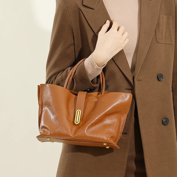 Toptrends Vintage Genuine Leather Shoulder Bags