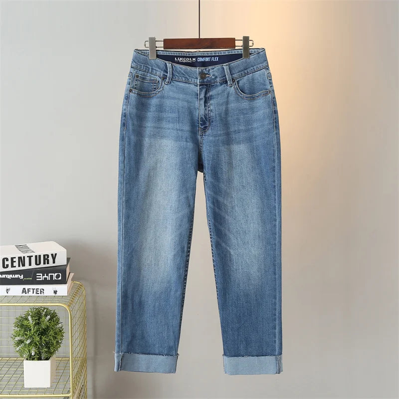 Straight Pants Crimping Casual Pants Plus Size 7xl