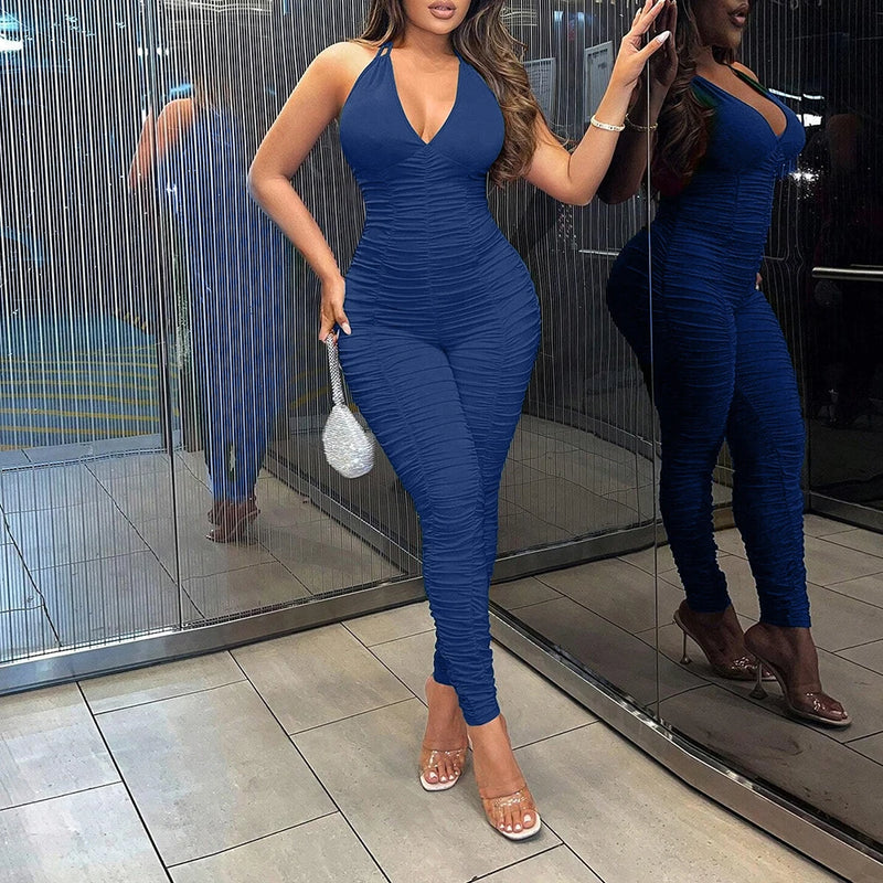 Jumpsuits Spring Fashion Fitting Slim Solid
