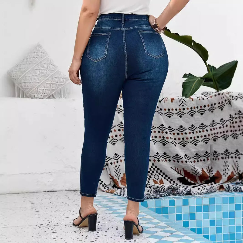 Jeans Casual Versatile Plus Size & Extra Large