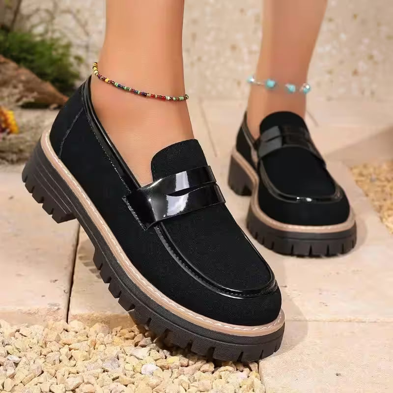 Shoes 2025 Loafers High Heels Concise Office - Additional View 4