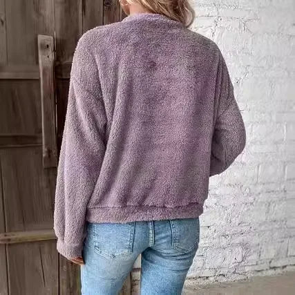 Pullover Casual Double-sided Velvet Loose Sweater