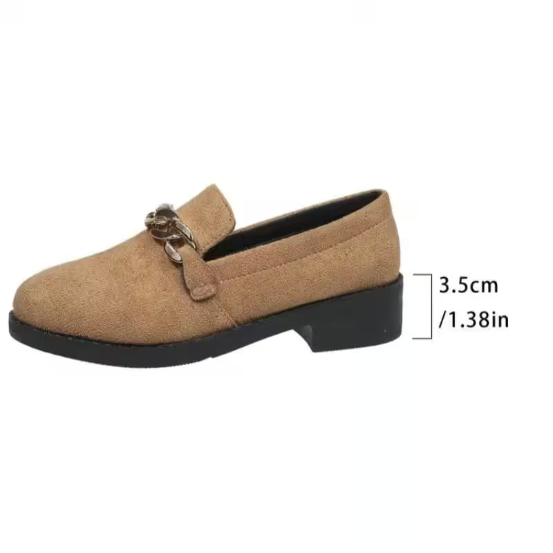 Fashion Thick Heel Shoes Autumn New Pointed Head - Additional View 5
