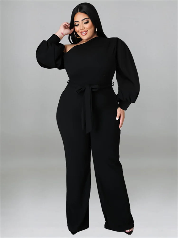 Plus Size Women Clothes Jumpsuit Offiice